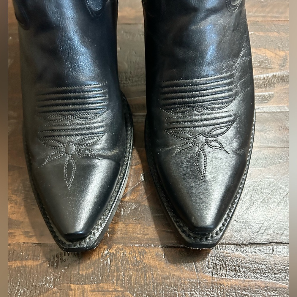 Dan Post “Jillted” Black Leather Knee-High Boots - Picture 3 of 12